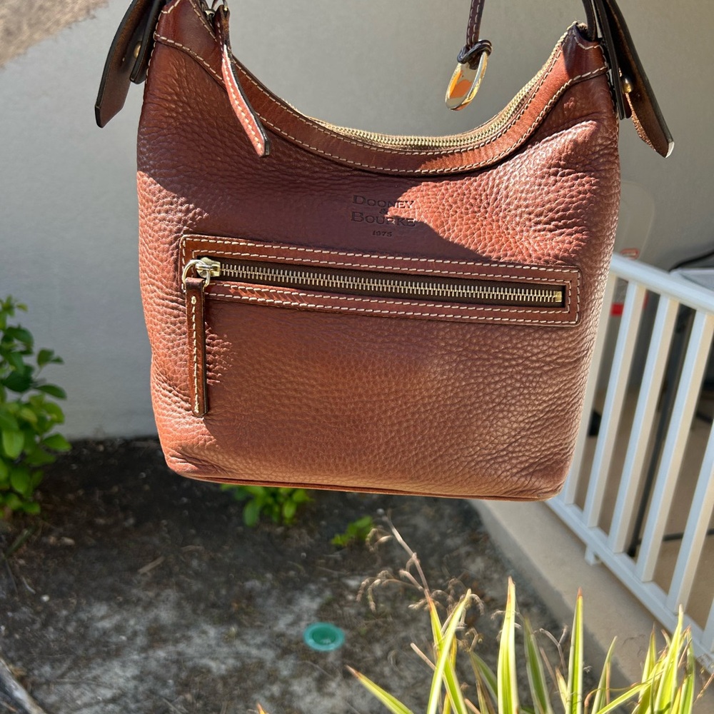 Dooney & Bourke Brown Leather Shoulder Bag